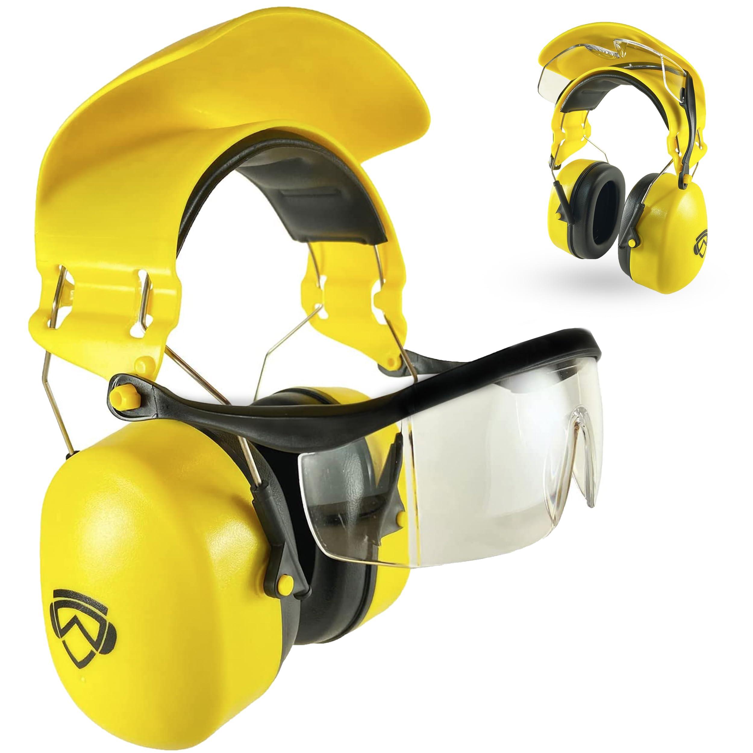 groggle Groggle Combination Safety Glasses and Safety Earmuff. Unique, New, PPE, Protective Shield Prevents Damage and Scratching. Provides Convienence, Comfort, NRR 26 Db Passive Hearing Protection.