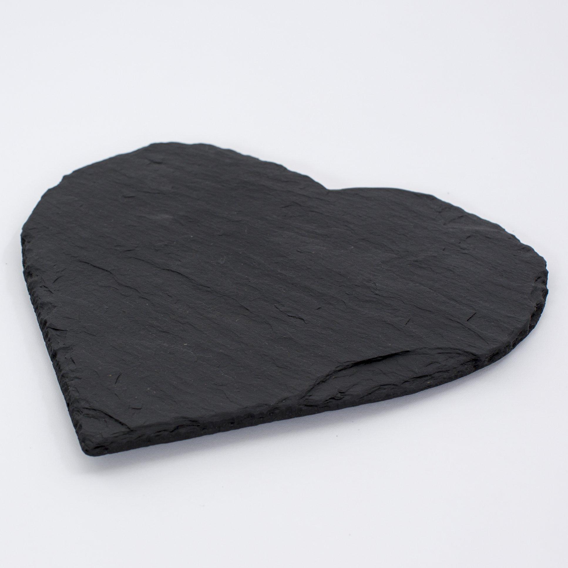 The Just Slate Company The Just Slate Company Heart Coasters (Set of 4),Black