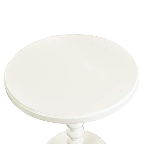 Powell Furniture Powell Furniture Powell Round Spindle, White Table 17 x 22.25 x 17