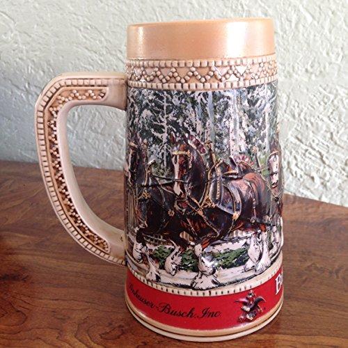 Budweiser Budweiser 1987 Anheuser-Busch Collector Series "C" Holiday Stein