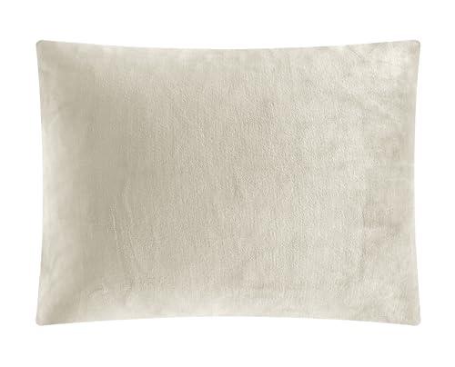 Chic Home Chic Home 3-Piece Evie Plush Microsuede Sherpa Blanket, Queen, Beige