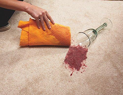 ShamWow ShamWow Original Super Absorbent Multi-Purpose Cleaning Shammy Chamois Towel Cloth - Holds 10X its Weight in Liquid - Machine Washable - Will Not Scratch (4 Pack, Orange)