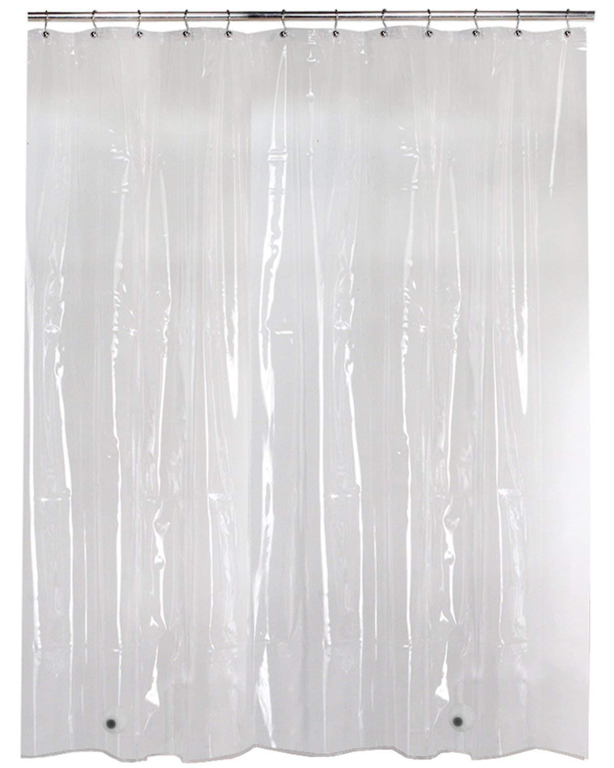 Covers For The Home Covers For The Home Ultimate Strongest Heavy-Duty Crystal Clear 8 Gauge Thick PEVA Shower Curtain & Liner Non-Toxic, Odor-Free, Premium Eco-Friendly Quality - 70\" x 72\"