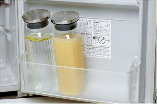 Iwaki iwaki KT293-SV Heat-resistant Glass Pitcher, Cold Water Bottle, 20.3 fl oz (600 ml), Jug 600, Stainless Steel Lid, Barley Tea Pot, Clear