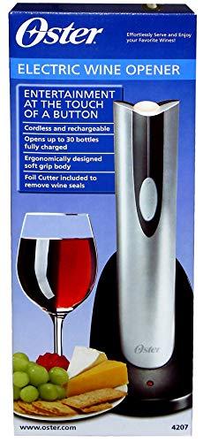 Oster Oster Electric Wine Bottle Opener, 1.9, Black