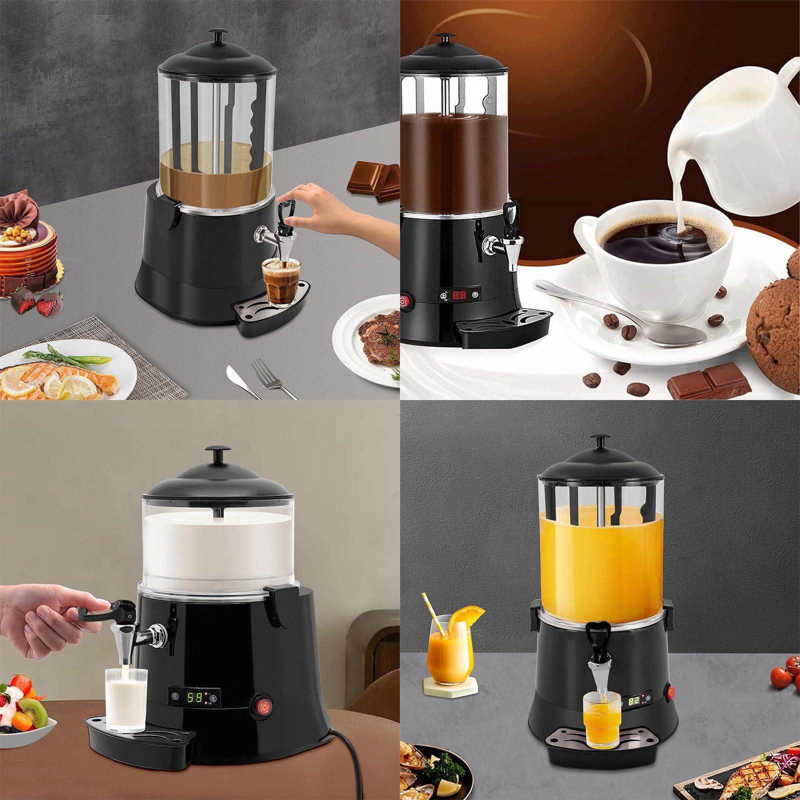 Eastnmythet Eastnmythet Hot Chocolate Dispenser 5L/10L, Commercial Electric Hot Chocolate Maker Machine for Heating Chocolate Coffee Milktea Juice, Chocolate Melting Machine,110V 10L