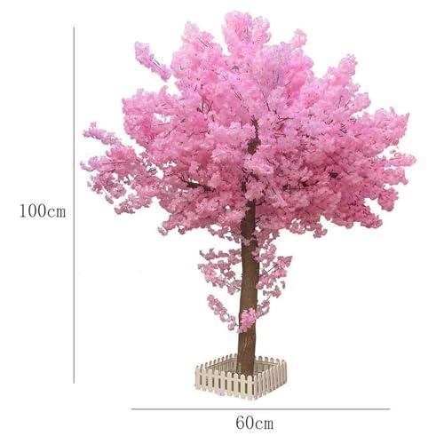 WAGLOS Fake Tree Artificial Tree Cherry Blossom Fake Tree Large Shopping Mall Wishing Tree Simulation Tree Outdoor Family Artificial Plant Realistic Design