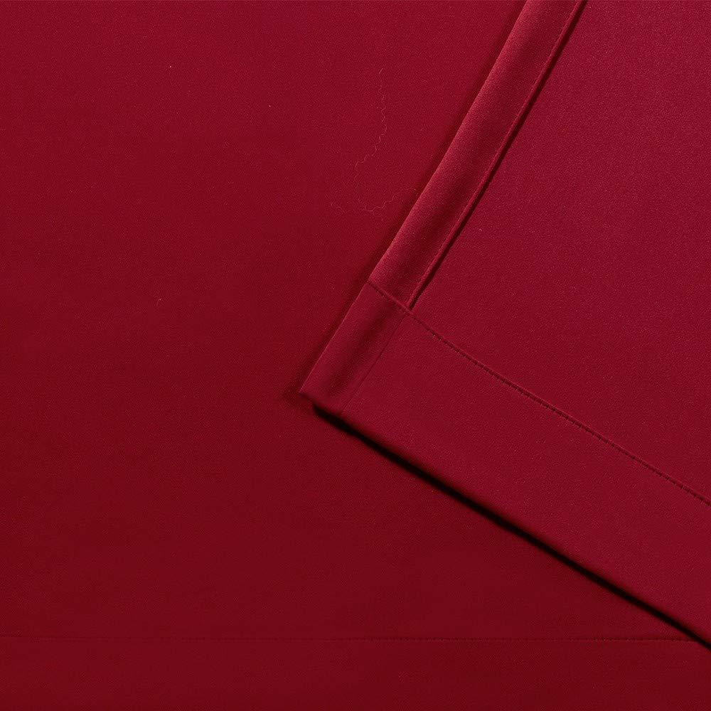 Sky Wave Double Pinch Pleated Blackout Curtains for Room Decoration and Darkening Comes with Easy Hanging Options via Hooks. (Chilli 72 Inch Wide by 72 Inch Long- 2 Pannels Combined Size)