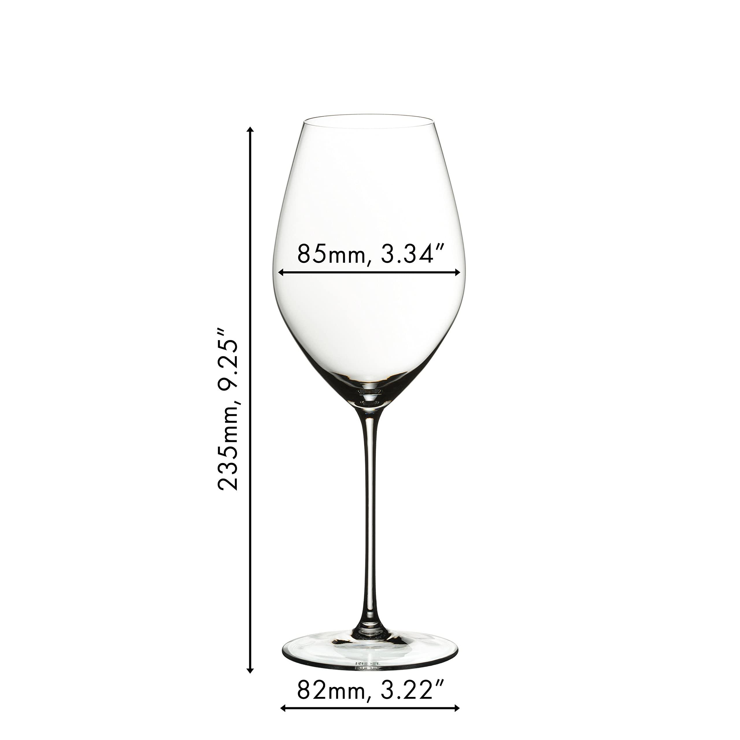 Riedel Riedel Personalized Veritas Champagne Wine Glasses, Set of 2 Custom Engraved 15.69oz Crystal Champagne Glasses for Champagne, Sparkling Wine, Home Bar Accessories