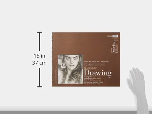 Strathmore Strathmore (400-7 400 Series Drawing Pad, 14"x17", Ivory/Cream