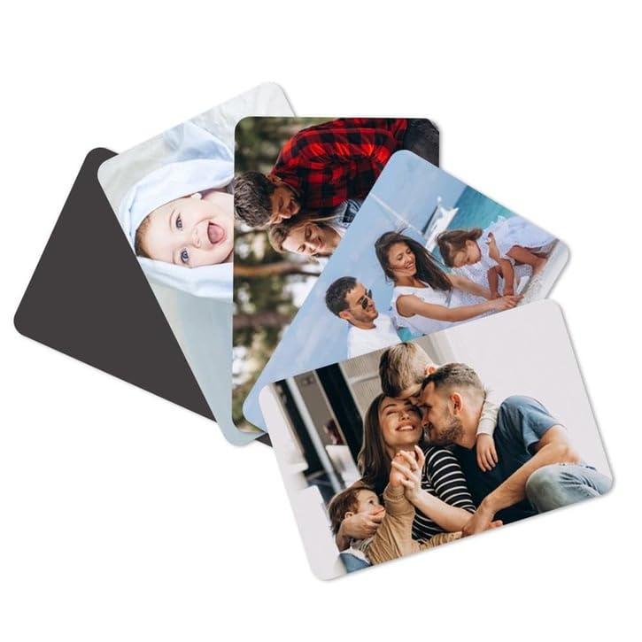 l lalaraf 50 pcs Custom Magnet, Add Your Photo Fridge Magnets, Home Decoration Photo Refrigerator Magnets, Office and Kitchen Locker Magnets