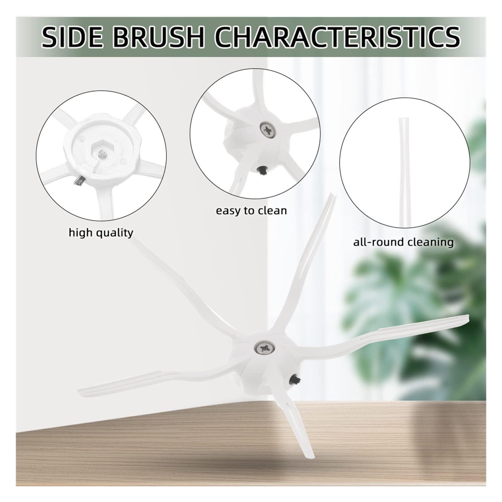 ORCOW ORCOW Compatible with Xiaomi Mi Robot Vacuum Cleaner 1st Gen / 2 / 1S, SDJQR01RR SDJQR02RR SDJQR03RR Roborock E4 E5 S4 Max Main Side Brush Filter (Color : Set C)