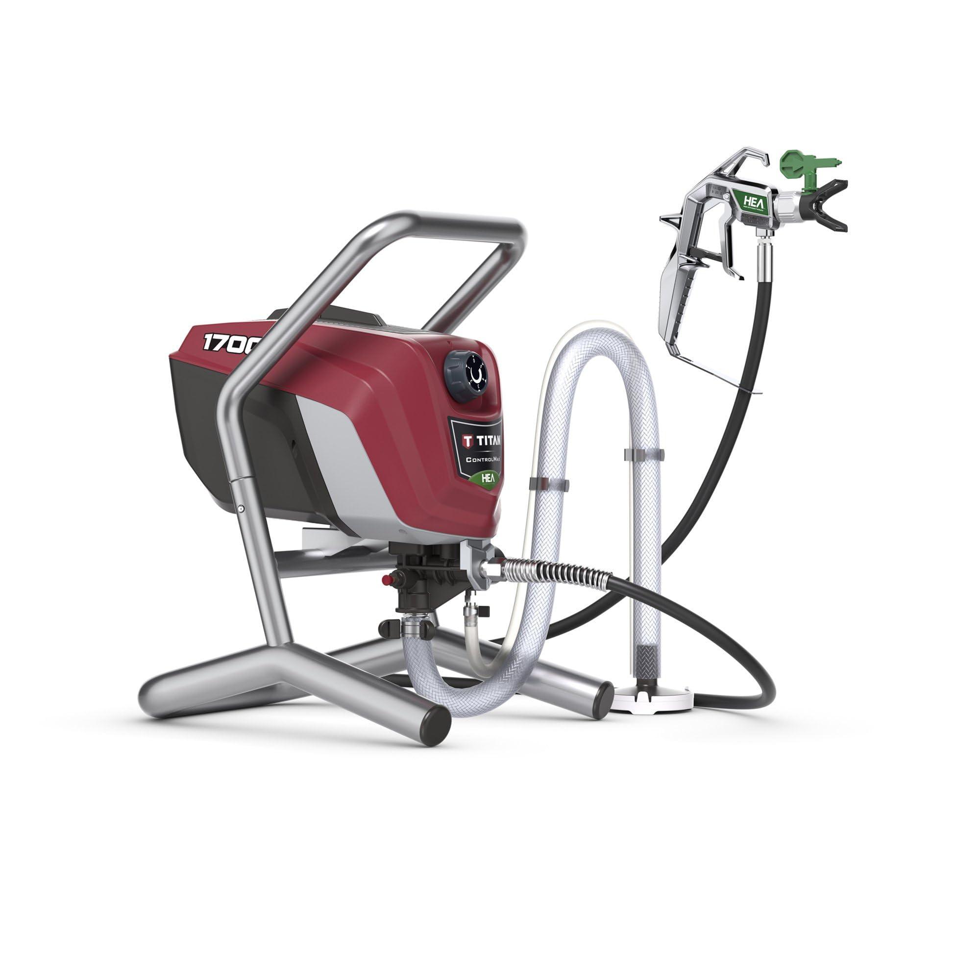 Titan Tool Titan Tool 0580009 ControlMax 1700 High Efficiency Airless Paint Sprayer, HEA Technology decreases Overspray by up to 55% While Delivering Softer Spray