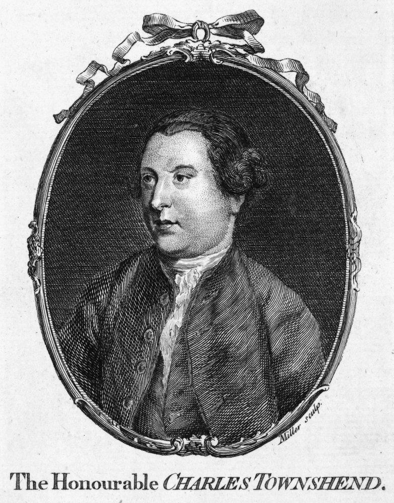 Posterazzi Charles Townshend N(1725-1767) English Statesman Copper Engraving English 18Th Century Poster Print by (24 x 36)