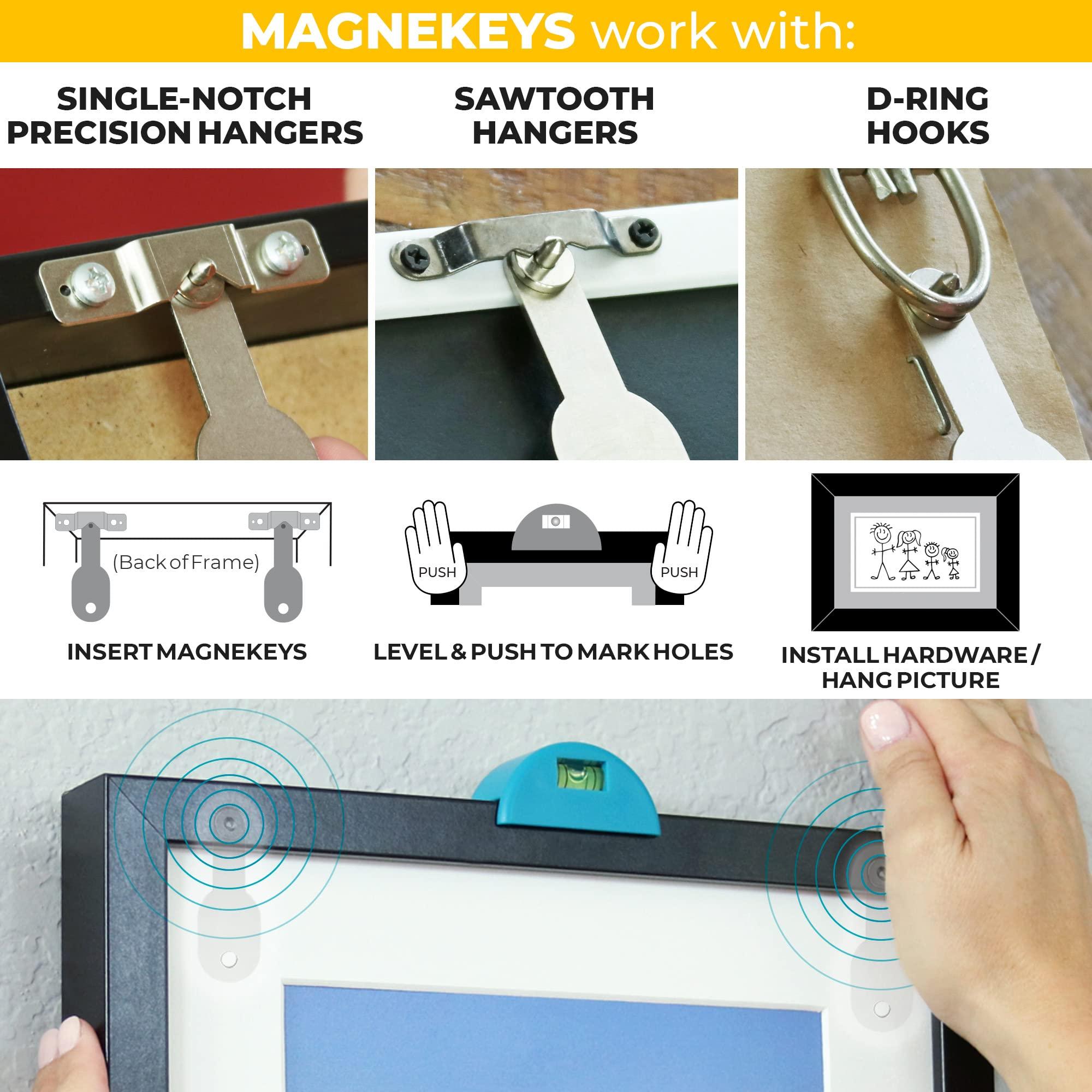 Go Hang It! Go Hang It! Pro, All-in-One Picture Hanging Kit - Picture Leveling and Hanging Tool - Hang Sawtooth/Wire Hangers - Wall Hanging Kit and Level Tool - Hardware Case with 85-Piece Hanging Essentials