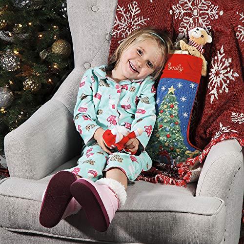 Lillian Vernon Lillian Vernon Personalized Heirloom Christmas Stocking Needlepoint Christmas Tree, 100% Wool, 9.5" W x 17" L