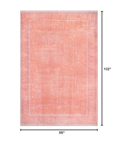 Momeni Momeni Area Rug, 5'6" X 8'6", Coral