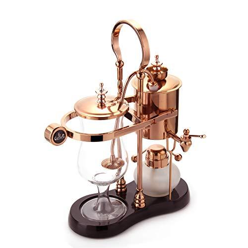 Diguo Diguo Belgian/Belgium Luxury Royal Family Balance Syphon Coffee Maker. Elegant Retro-Style Design. Color Rose Golden. Capacity: 500ml/17 oz.