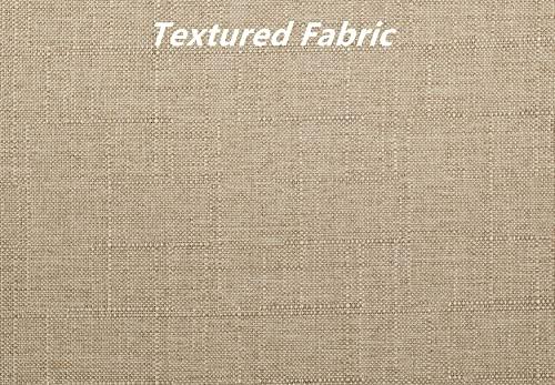 KJGJ KJGJ Retro Mid Century Accent Chair with Cushion Modern Armchair Side Chair Upholstered Lounge Chair with Walnut Finish Solid Wood Perfect for Bedroom Living Room (Light Brown)