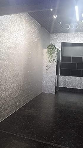 DHHOUSE DHHOUSE Self Adhesive Silver Chunky Glitter Wallpaper, Sparkle Sequins Glitter Wallpaper for Wall (17.4in x 16.4ft, Silver)
