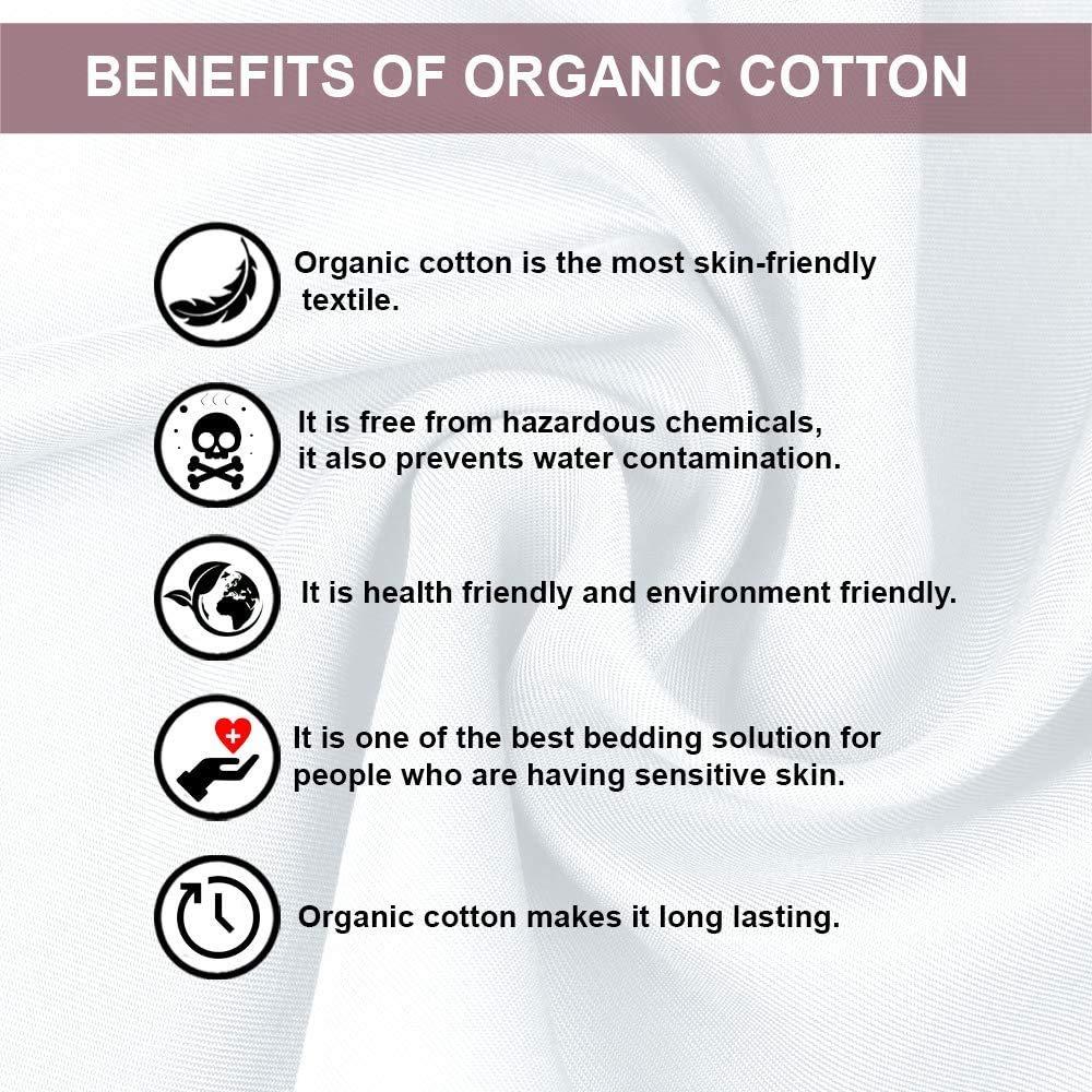 MGPS MGPS Extra-Deep-Pockets 100% GOTS Certified Organic Cotton Sheets, 800-Thread-Count, 4 PC Set, Eco-Friendly, Soft Sateen Weave, Fits Mattress 21\" Deep Pocket - |Split-Head King 34\", Light Blue|