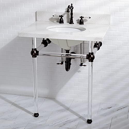 Kingston Brass Kingston Brass KB1975WLL Widespread Lavatory Faucet with Retail Pop-Up, 6-1/2" in Spout Reach, Oil Rubbed Bronze