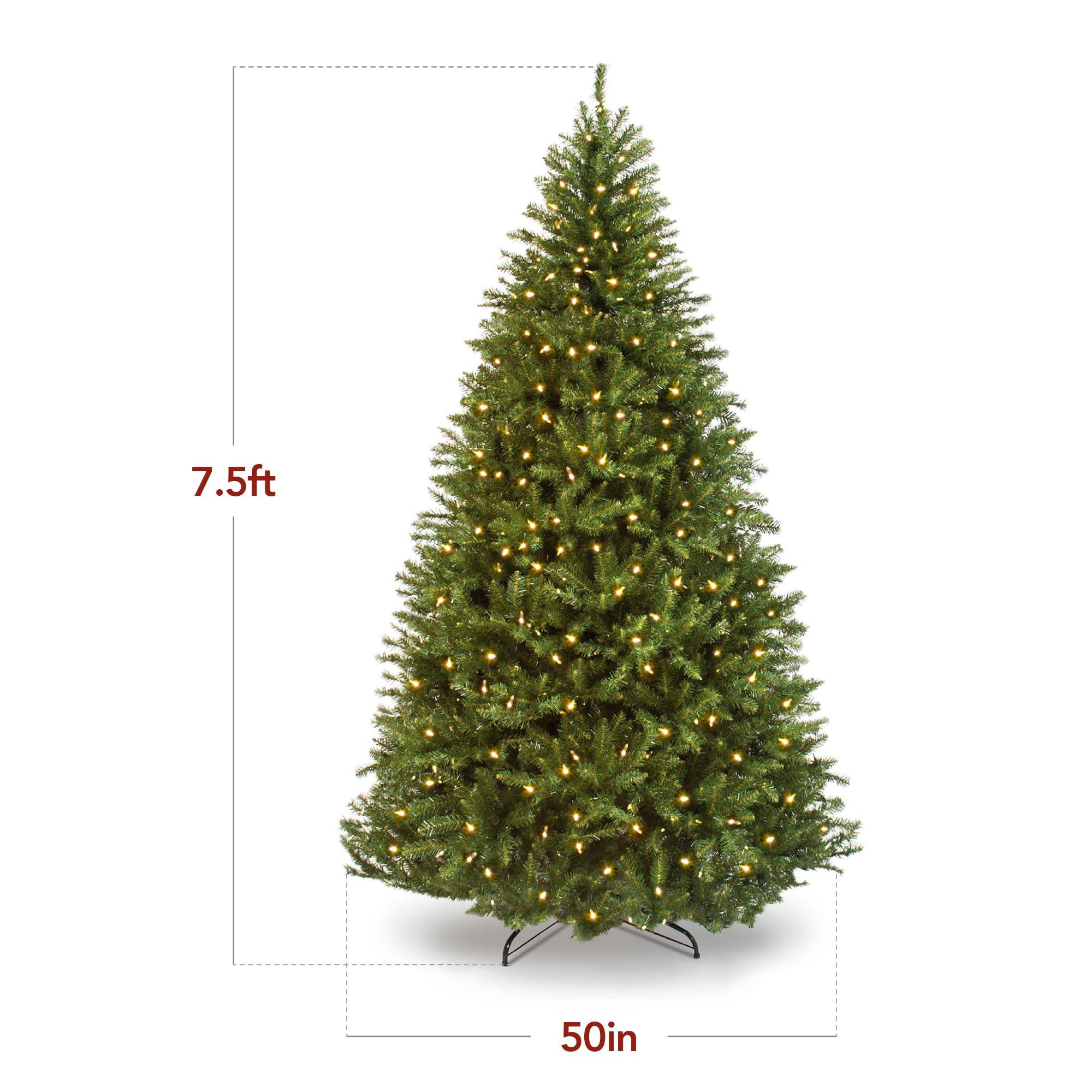 Best Choice Products Best Choice Products Douglas Fir Christmas Tree, 7.5ft Pre-lit Artificial Full Fir Lighted Holiday Decoration w/Warm White Lights, Metal Stand
