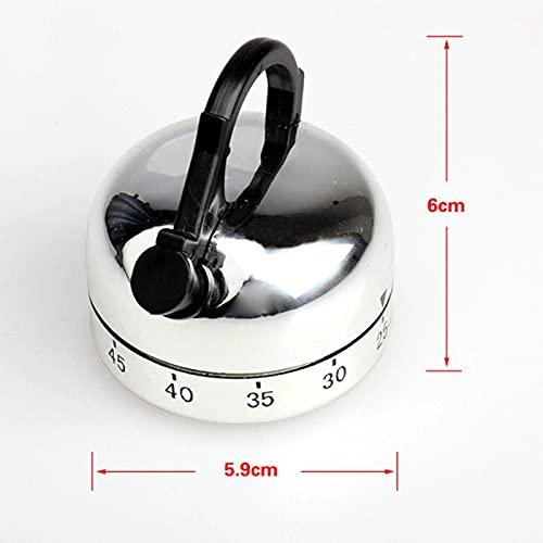 QPPPJFFEWGNFDIONS 60 Minites Kitchen Timer Alarm Mechanical Teapot Shaped Timer Clock Counting Tools