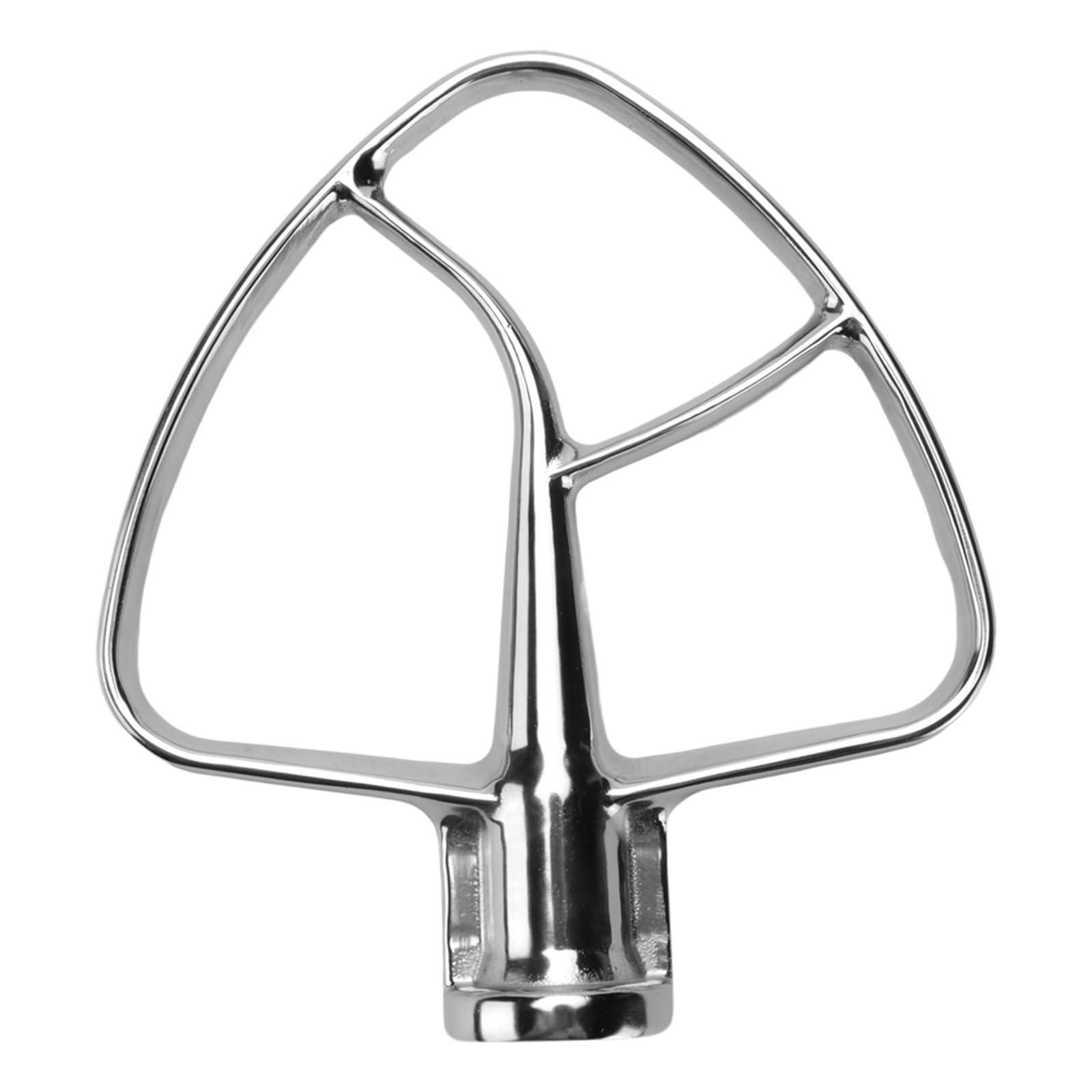 MUWAND Stainless Steel Flat Beater 4.5 Qt - 5 Qt Tilt-Stand Mixer Attachments, Compatible For KitchenAid