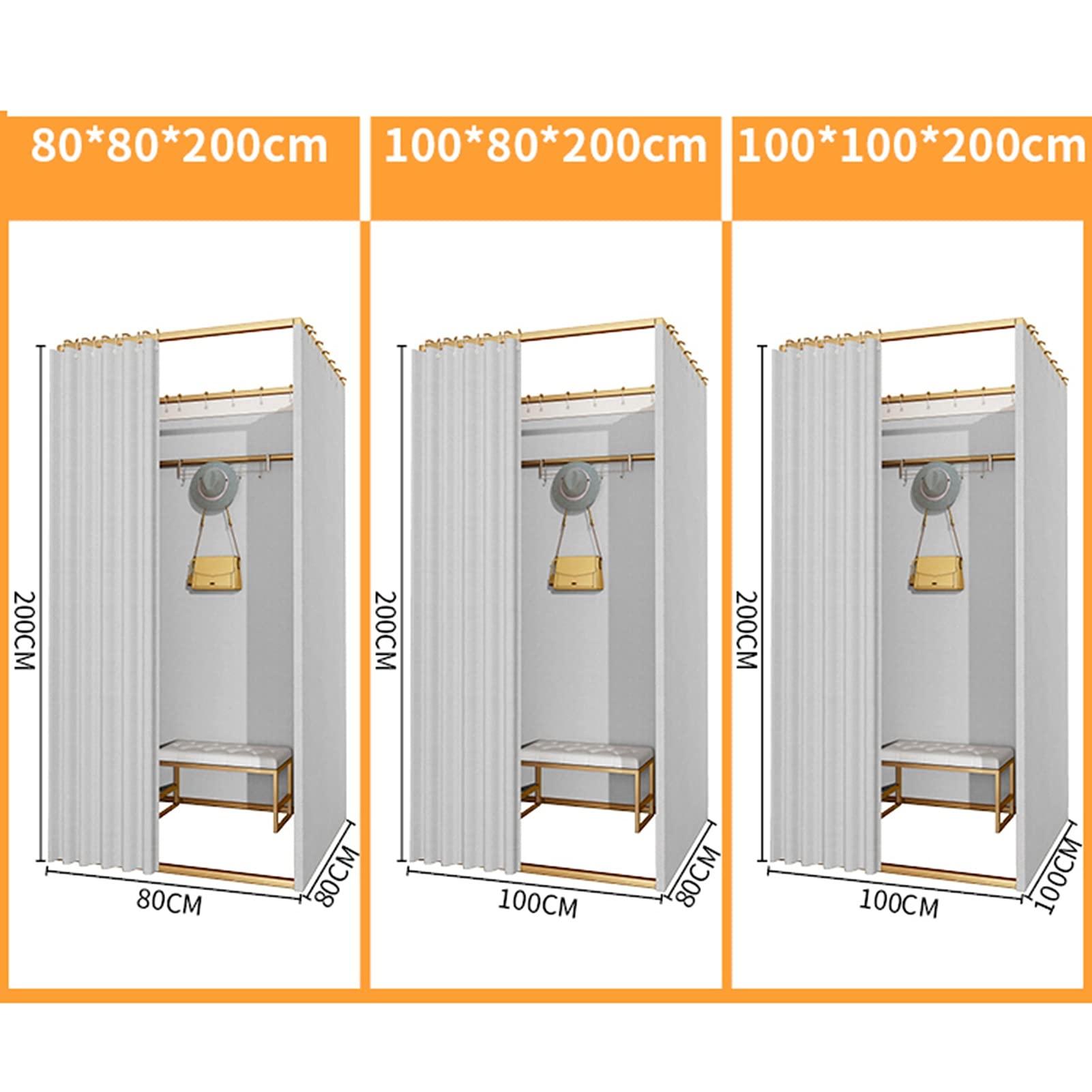 YXYECEIPENO Portable Dressing Room Changing Room Divider Room Dividers Privacy Curtains And Hooks Fitting Rooms Can Be Used In Bars, Clothing Stores, Offices, Photo Studios ( Color : O , Size : 100x85x200cm )