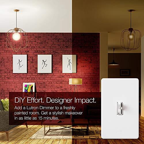 Lutron Lutron Toggler LED+ Dimmer Switch | 150-Watt, Single-Pole/3-Way | TGCL-153PH-IV | Ivory