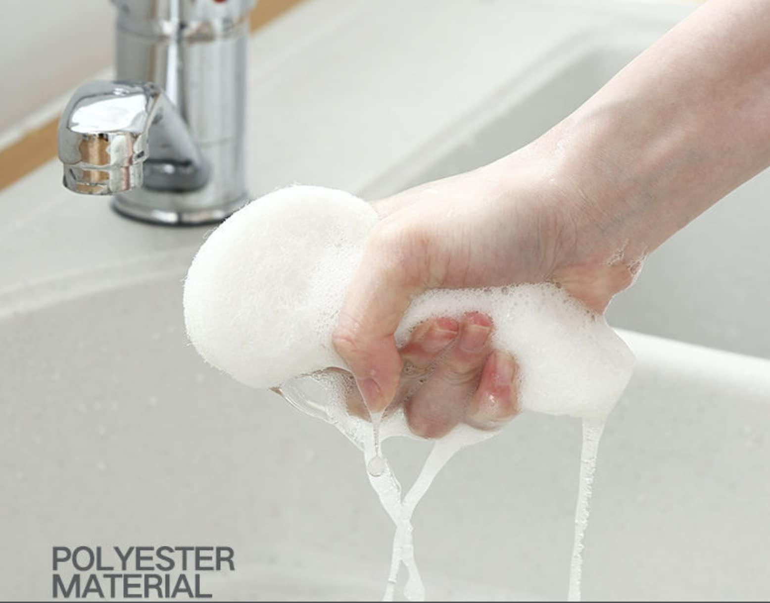 WOSPEL Long Handle Sponge Brush, Floor Brush, Nano Sponge Toilet Brush, Toilet Brush, Bathtub Brush, Kitchen Cleaning Brush.