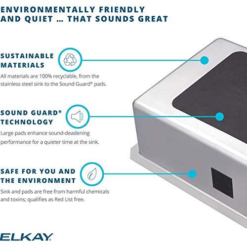 Elkay Elkay ELUHAD211550PD Lustertone Classic Single Bowl Undermount Stainless Steel ADA Sink with Perfect Drain