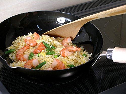 (Riverlight) River Light Iron Frying Pan, Extreme Japan, 11.8 inches (30 cm), Induction Compatible, Made in Japan, Wok