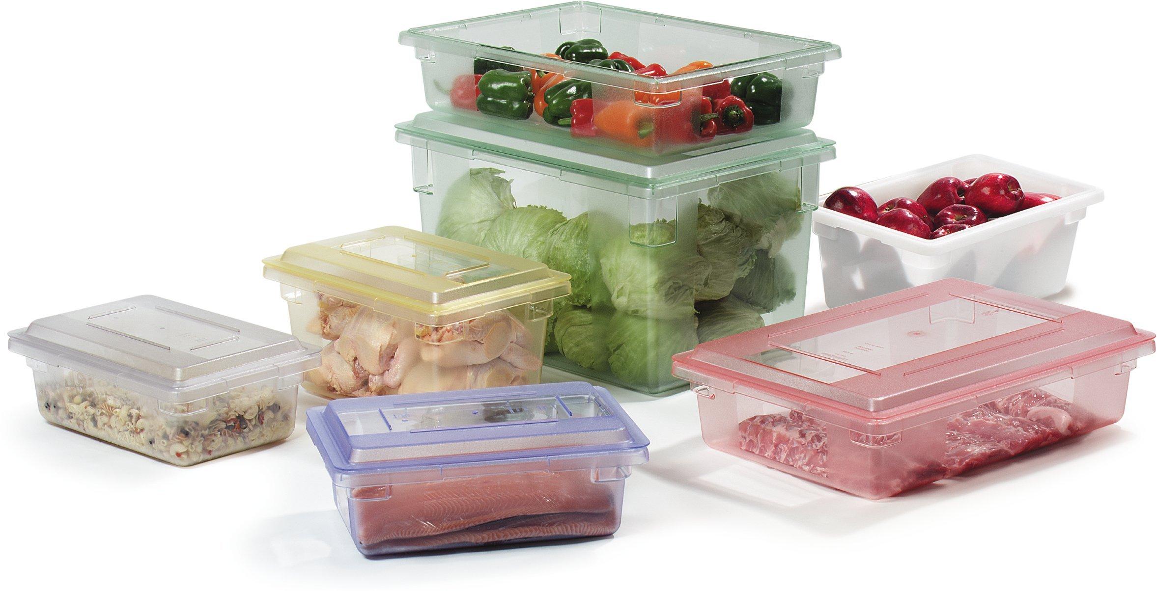 Carlisle FoodService Products Carlisle FoodService Products Storplus Food Storage Container with Stackable Design for Catering, Buffets, Restaurants, Polycarbonate (Pc), 2 Gallons, Clear, (Pack of 6)