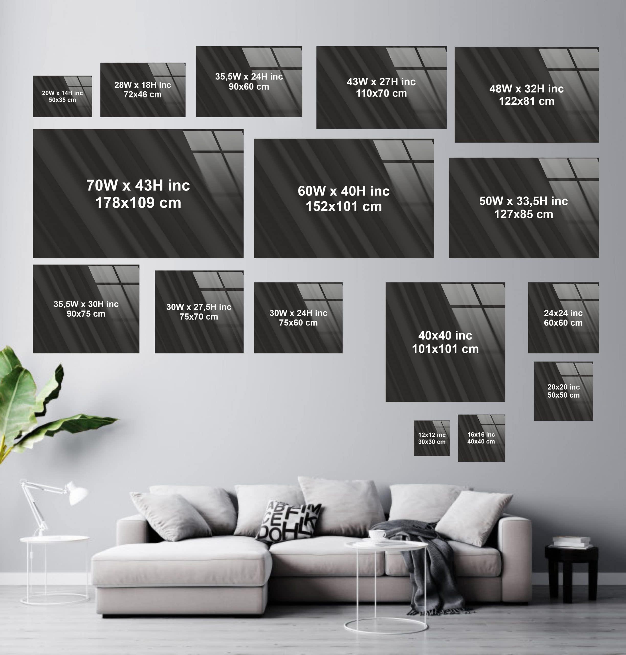 My Photostation.com Myphotostation Black and White Abstract Tempered Glass Wall Art 43Wx27H\'\' Abstract Wall Art Geometric Art Decor Glass Printing Large Wall Art for Living Room Tempered Glass Panel Stained Wall Decor