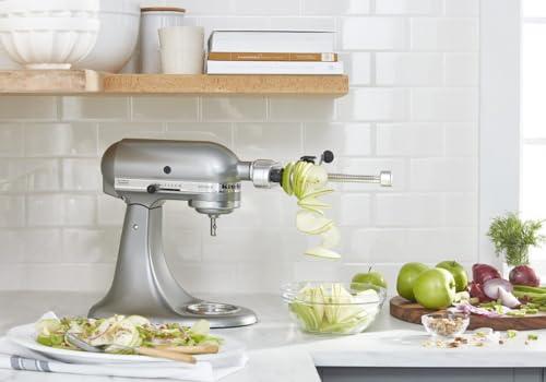 KitchenAid KitchenAid Fruit and Vegetable Spiralizer Attachment Stand Mixer, Polished Aluminum
