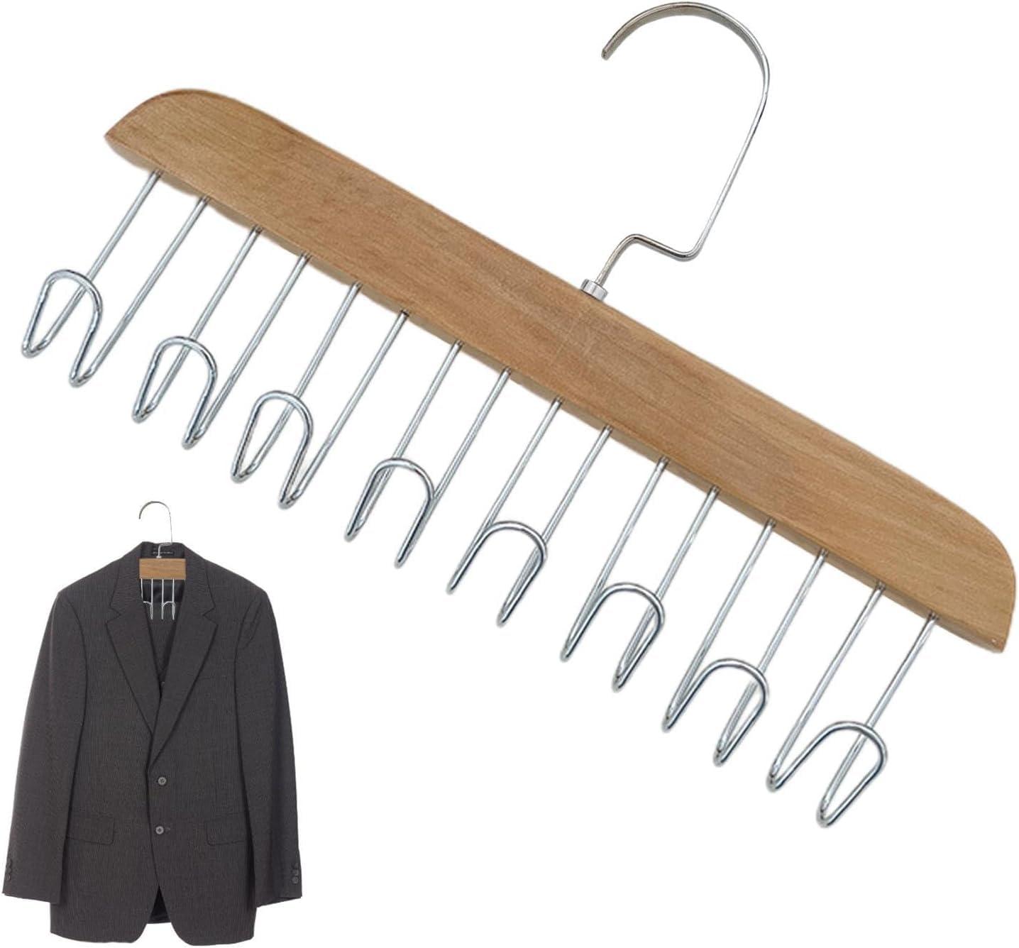 LCPKUTTR Tank Tops Hangers - Clothes Hangers, Bra Hanger Space Saving Closet Organizer - 360 Rotating, Sturdy And Durable Scarf Organizer And Storage For Tops, Camisoles, Bras, Scarfs Or Belts v-104027 ( Colo