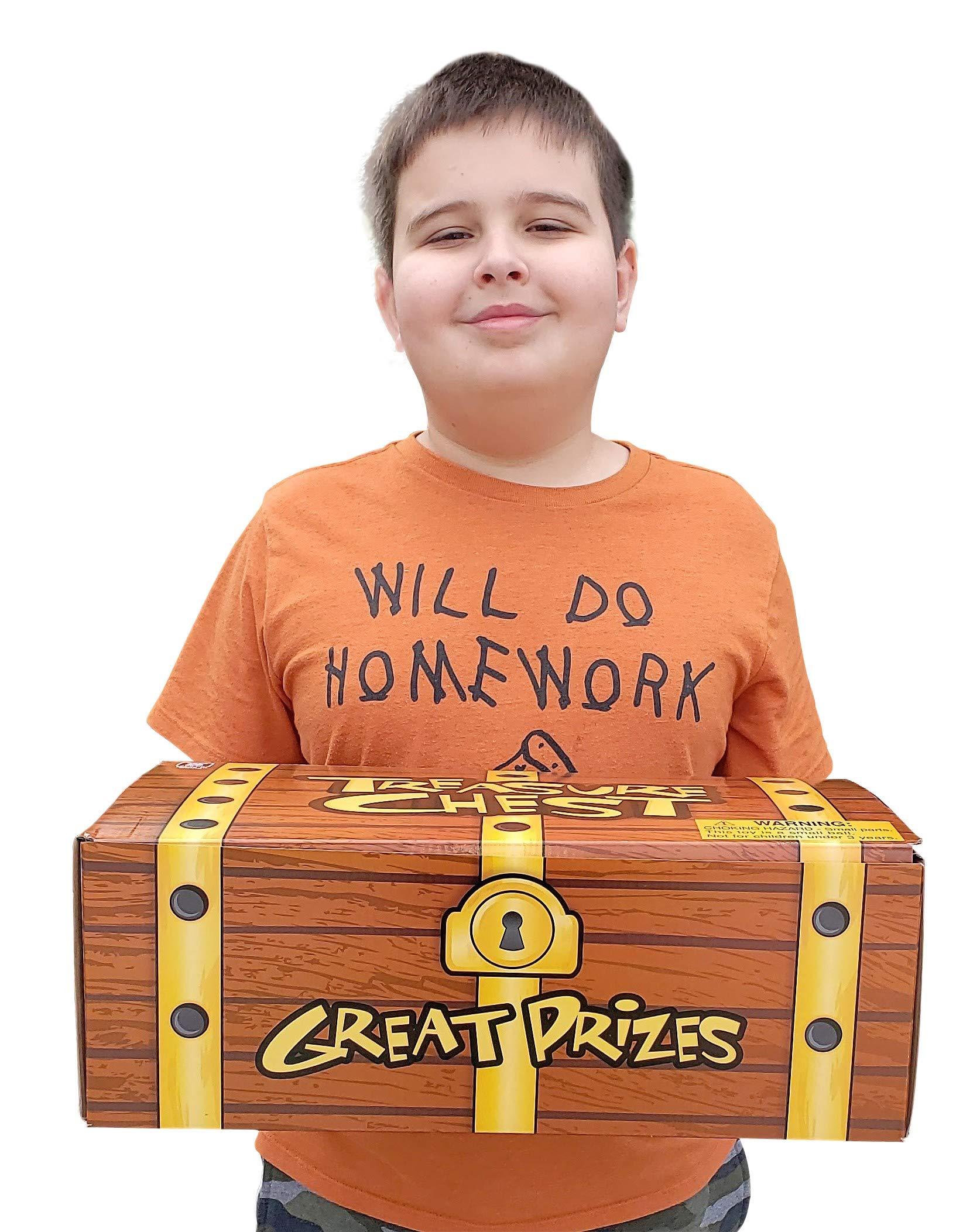Zugar Land Zugar Land Huge Wood Looking Treasure Chest Box (16 inches x 9 inches) Cardboard. Brown and Gold. Easy to Assemble. Perfect Prop for your Pirate Themed Birthday Party!