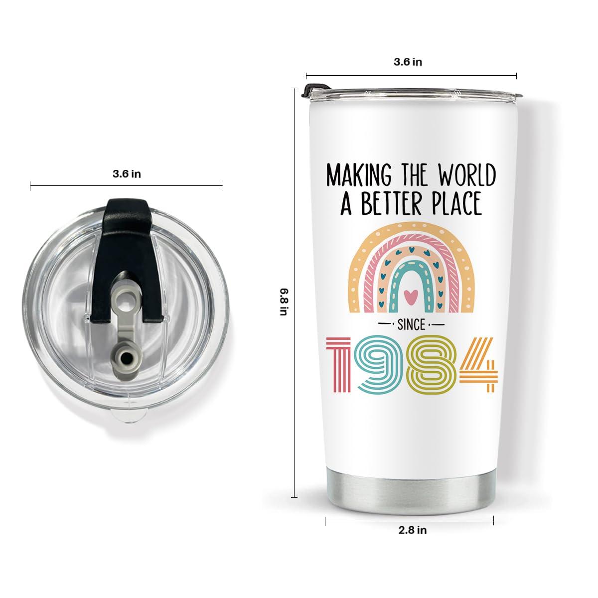 kdxpbpz 41st Birthday Gifts for Women, Tumbler 20 oz Stainless Steel Vacuum Insulated Tumblers, 1983 Birthday Gifts for Women, 41 Year Old Birthday Gifts, 41st Birthday Gift Ideas, 41st Birthday Tumbler