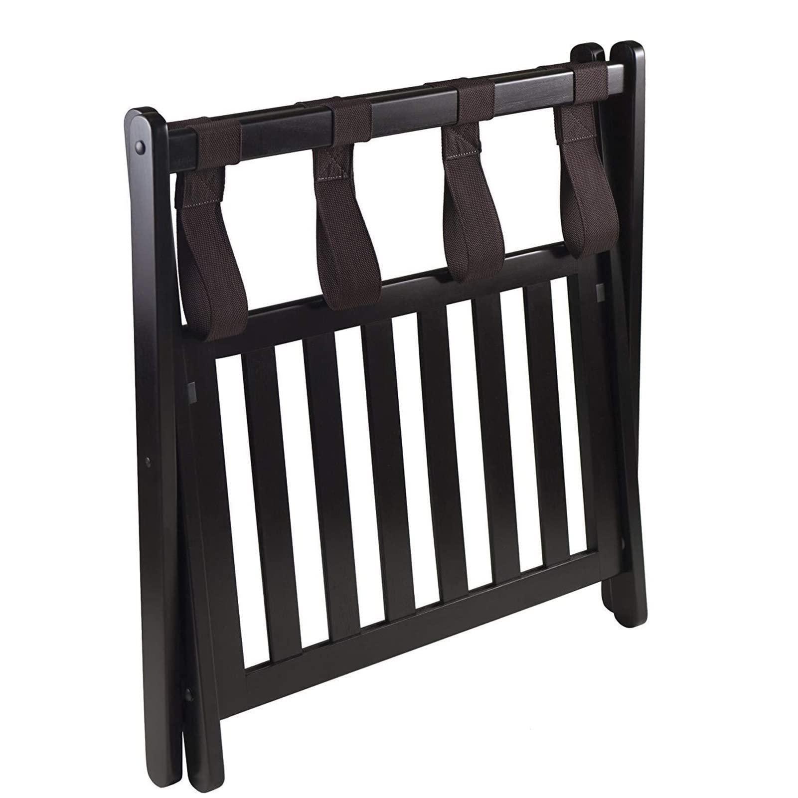 HomeLoft Basics Luggage Rack - Luggage Stand Rack, Suitcase Holder Foldable with Backrest for Hotel and Apartment, Hotel Room Foldable Solid Wooden Luggage Holder, Shelving Suitcase Backpack, Saving Space (Size : 1p