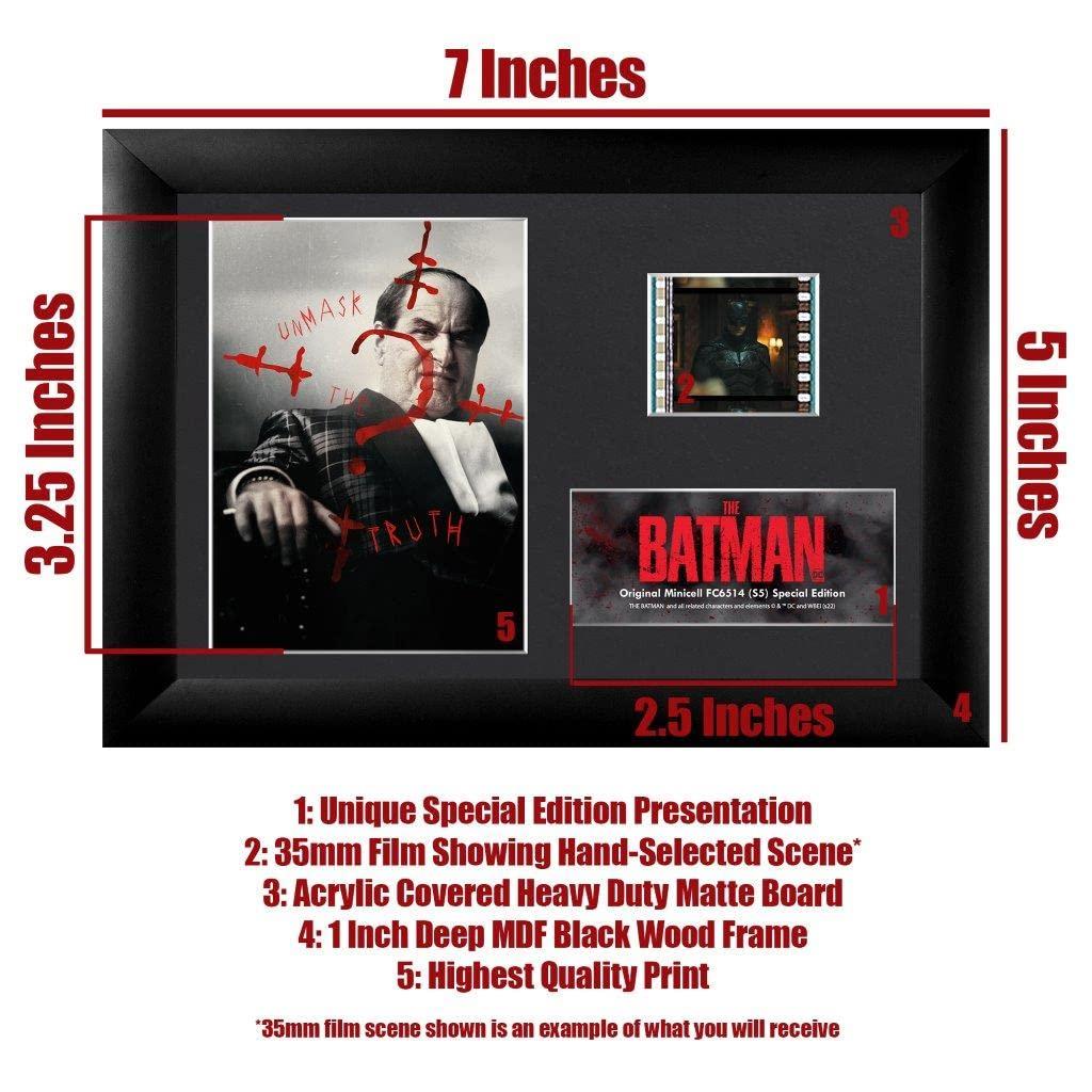 Trend Setters DC Comics The Batman Penguin Unmask the Truth FilmCells 7 x 5 MiniCell Desktop Presentation Featuring 35 mm Film Clip with Easel Stand Officially Licensed Movie Collectible
