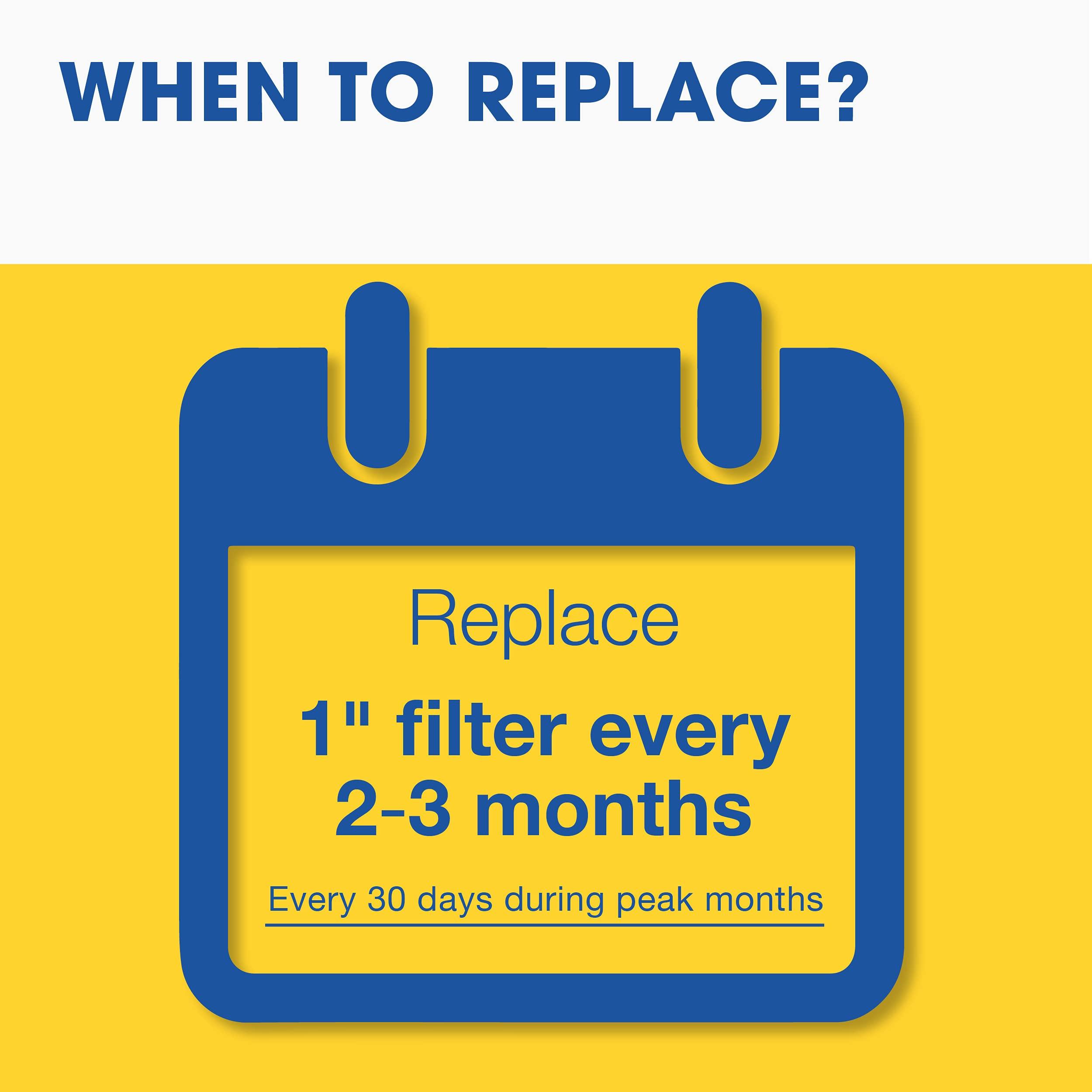 Aerostar Aerostar 13x21 1/2x1 MERV 8 Pleated Air Filter, AC Furnace Air Filter, 6 Pack (Actual Size: 12 7/8\" x 21 1/2\" x 3/4\")