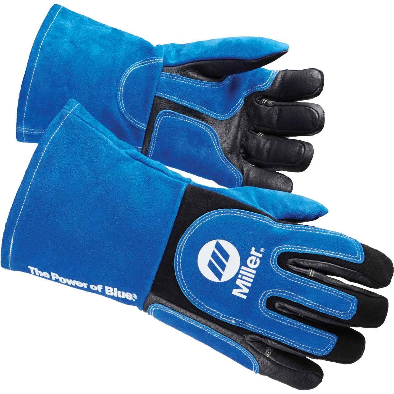 Miller Electric Miller Electric Welding Gloves, 3D, XL, Wing, Blueblack, PR (263340)
