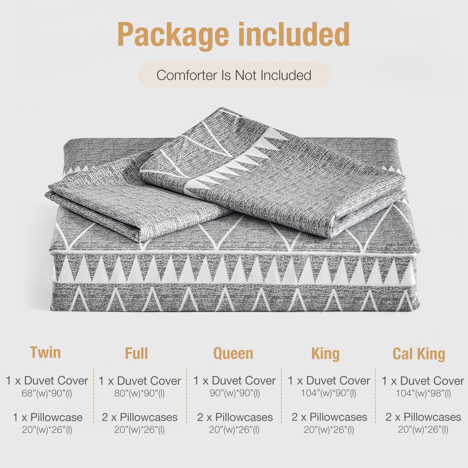 Lekesky Lekesky Duvet Cover California King, 3pc Ultra Soft Microfiber Breathable Bedding, Cal King Duvet Cover Set with Zipper Ties (1 Duvet Cover 104x98 +2 Pillow Cases)