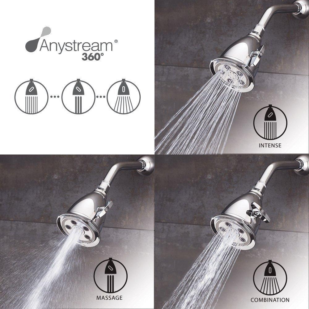 Speakman Speakman S-2005-HB-BC Hotel Anystream High Pressure 2.5 GPM Adjustable Shower Head, Brushed Chrome