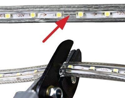 Brilliant Brand Lighting Warm White LED Strip Light - 120 Volt - High Output (SMD 5050) - Custom Cut - 127.92 Feet