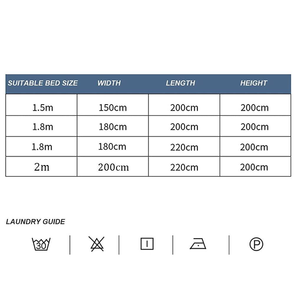 HUAHUA Bed Canopy 4- Corners Post Bunk Bed Curtain, Luxury Girl Princess Room Bed Canopy, Suitable for All Seasons, Used for 1.5m/1.8m/ 2m Double Beds, with Stand (Color : Violet, Size : 180x220x200cm)