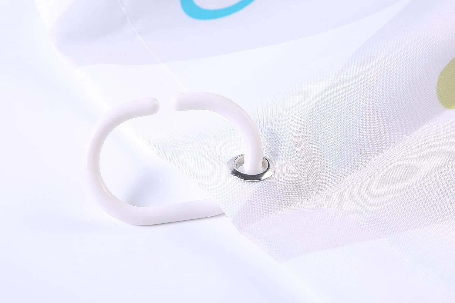 Starosa Shower Curtain Water Proof Oklahoma Scape City Rivers Skyline Night Rumble Industry This Shows Landmarks Parks Outdoor Travel Cloth Fabric Bathroom Decor Set with Hooks 72\" x 78\"