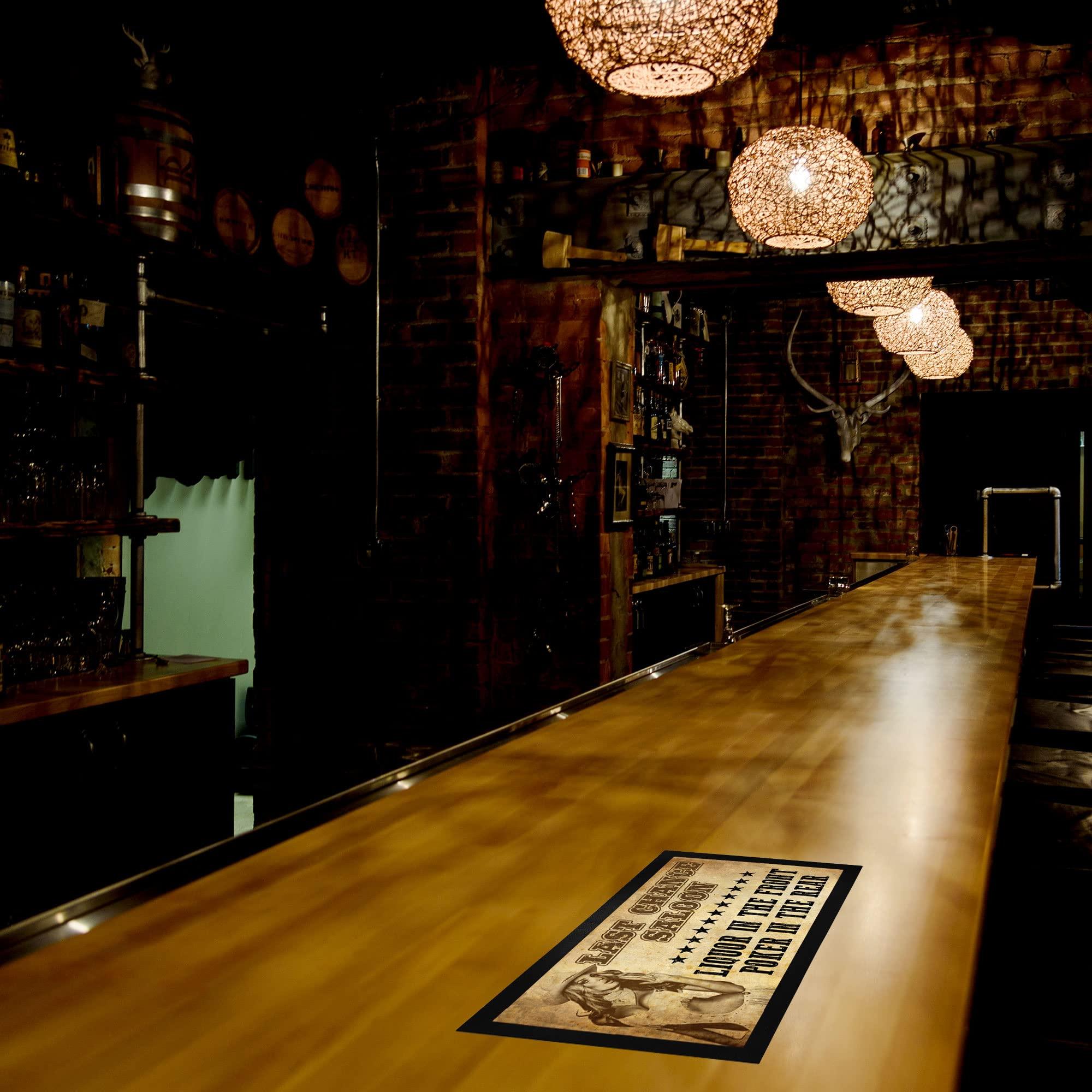 Bang Tidy Clothing Rubber Bar Mat Bar Runner Saloon Spill Mat Gift Idea